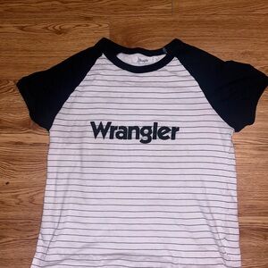Wrangler Black and White Short Sleeve Tees